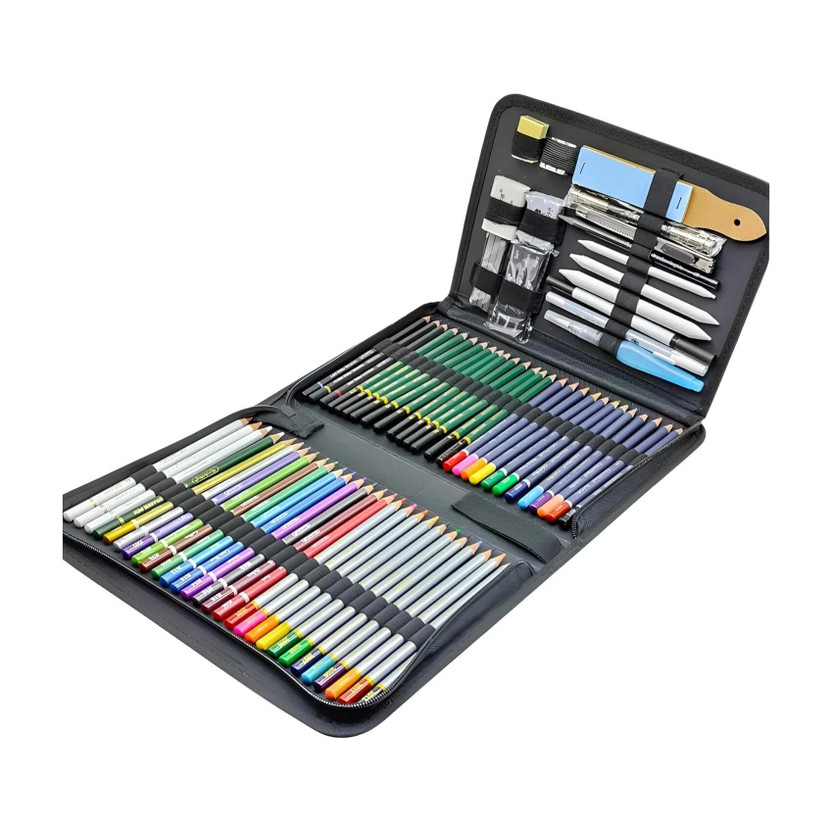PEACORA 75 Pieces Professional Drawing and Sketching Pencil Set Kit for Artist Pencil(Pack of 75)