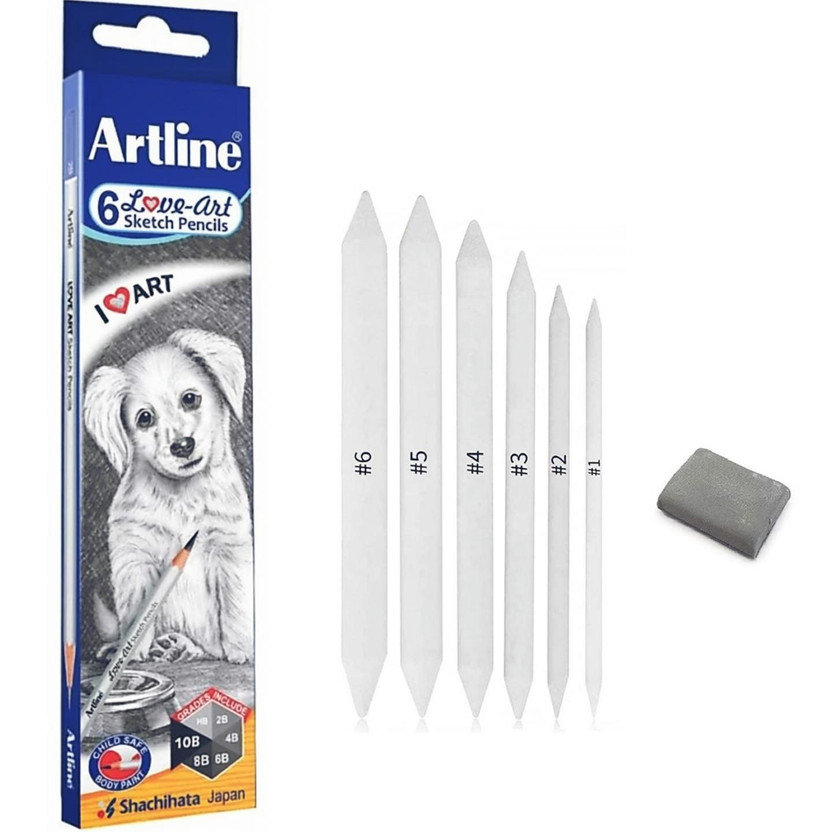 Artline Artline HB, 2B, 4B, 6B, 8B, 10B DRAWING PENCIL SET FOR ARTISTS Pencil(Pack of 15) - Flipkart Deal