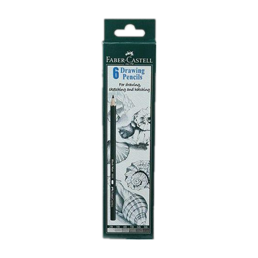 FABER-CASTELL FABER-CASTELL 1 each (2B, 3B, 4B, 5B, 6B, 8B) Pencil(Pack of 6) - Flipkart Deal