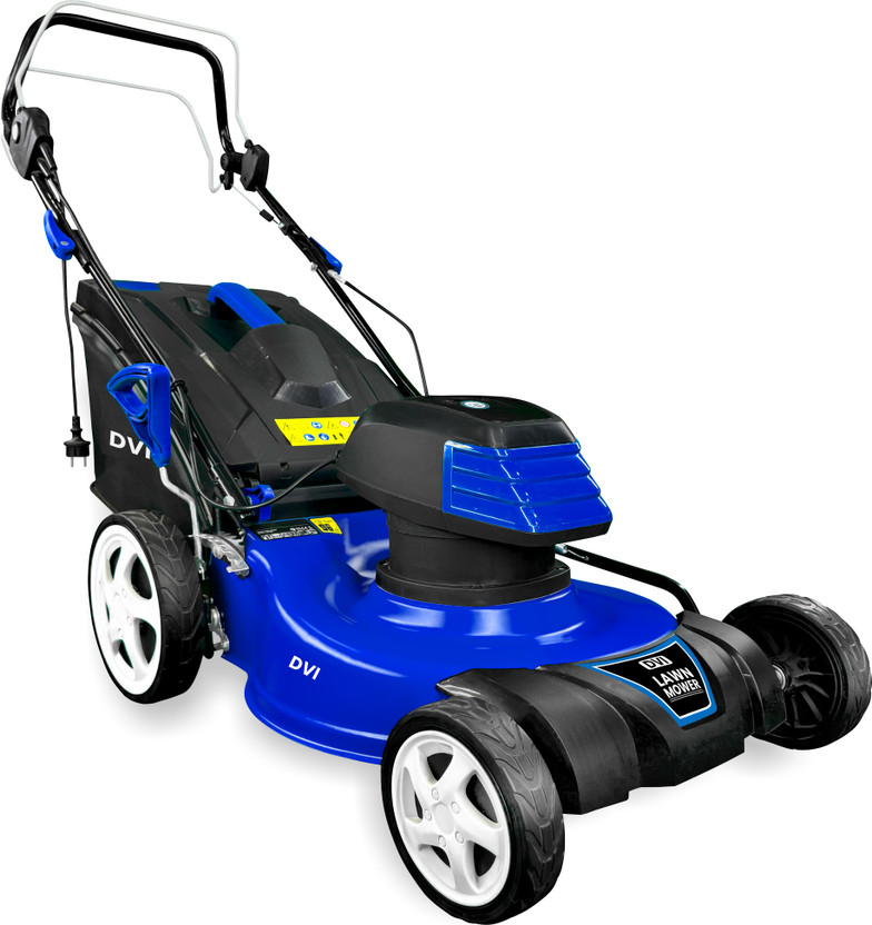 DVI 1800W Electric Lawn Mower 18 Inch Blade with 50L Grass Catcher Box for Garden with 7-Height Position | 3000 RPM Cutting Speed with High Power 2.5 HP Motor AC Adapter Push Lawn Mower(18 inch)