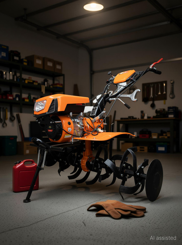 MITSUYAMA 7 HP 4 Stroke Power Weeder |Cultivator | with AIR Cooled Petrol Engine Fuel Grass Trimmer(Manual Feed)