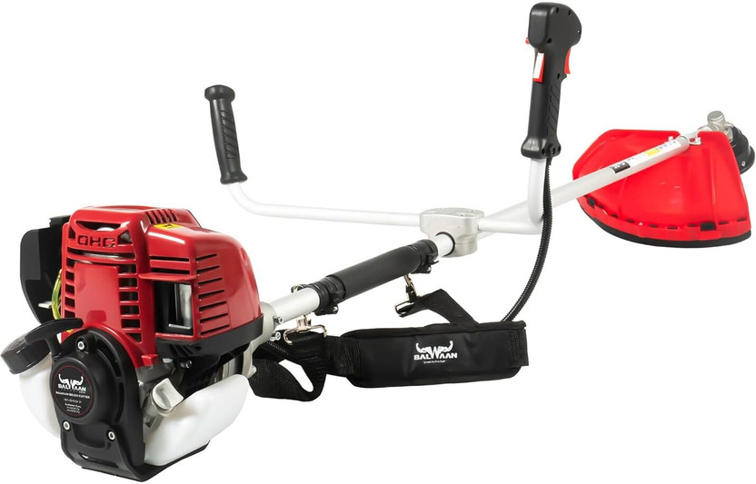Balwaan Krishi BX-35 Brush Cutter 35cc Petrol Engine 4 Stroke Side Pack Machine with Nylon Rope Fuel Grass Trimmer(Manual Feed)