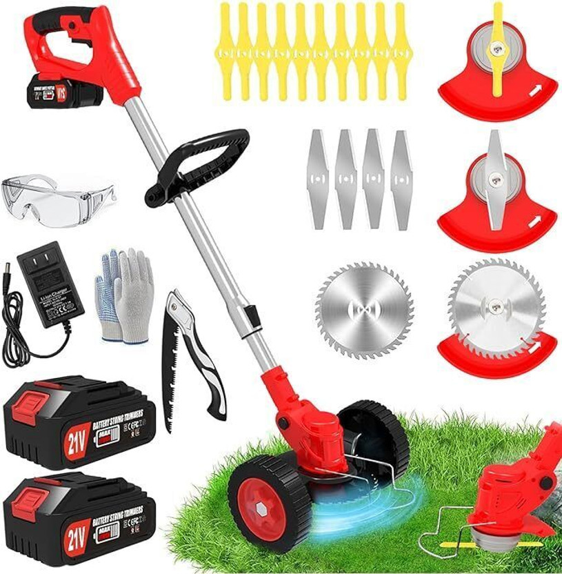 SHOPOGENIX SHOPOGENIX Cordless Brush Cutter Grass Machine Lawn Set 48v-2 Pcs Betteries Cordless Machine for Garden Battery Push Lawn Mower(12 inch) - Flipkart Deal
