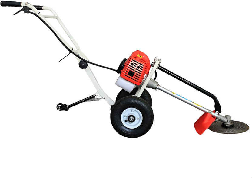 Sharp Garuda SharpGaruda Trolley Type 52cc 2Stroke Petrol Engine Brush Cutter Machine Fuel Grass Trimmer(Automated Feed)