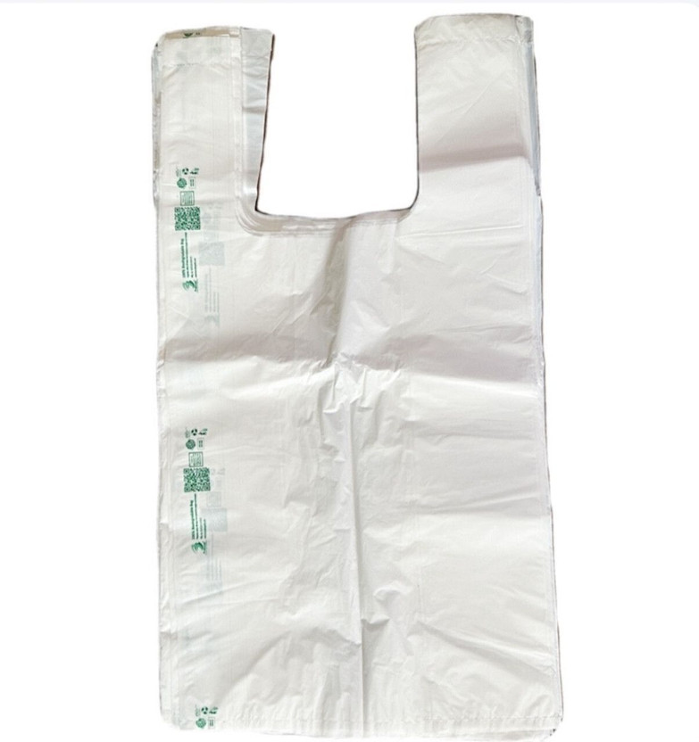 The Unique Green Solutions Carry Bag Food Grade Packaging Cover Multi-Purpose Grocery Bag(White)