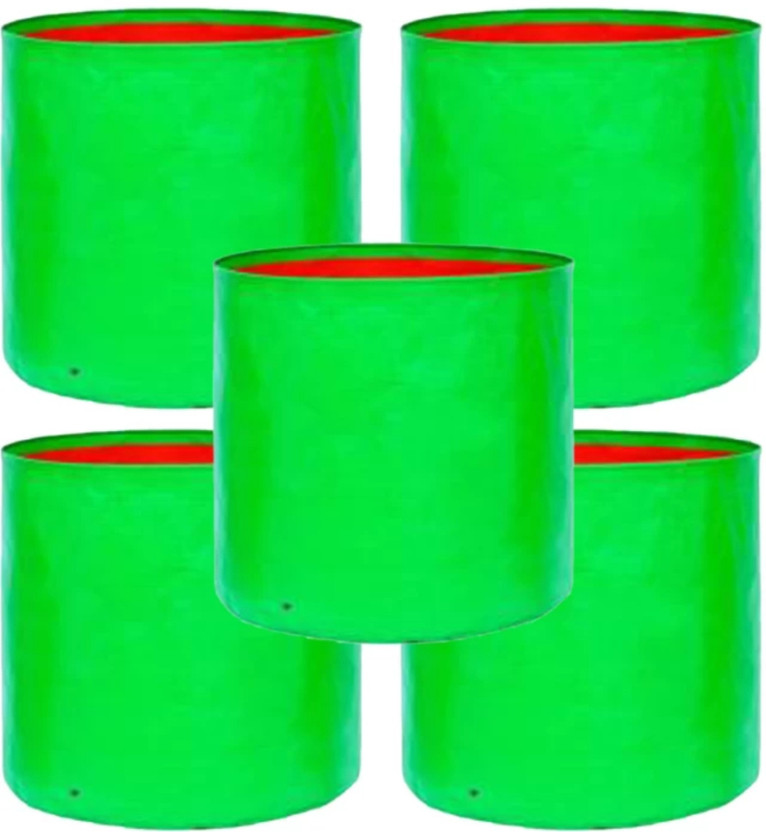 RVSGARDENMEN Flower Plants Pots Terrace Gardening Grow Bag (12" X 12") - (Pack of 10) Grow Bag