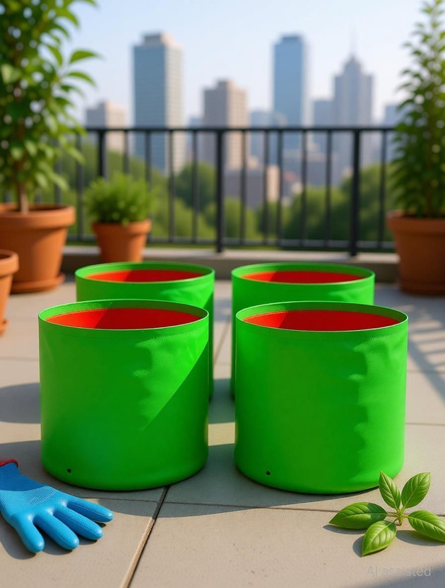 Visik Visik Visik 12 x 12 inch, Terrace Gardening, Vegetable, Fruits Planting bags Grow Bag Grow Bag - Flipkart Deal
