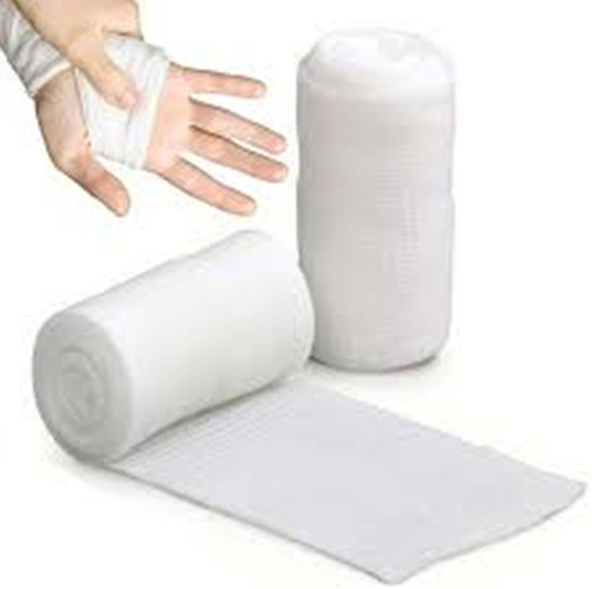 EASYAID Medical Gauze Roll for Wound Care Dressing & Bandaging Soft & Absorbent Non-Sterile Gauge Roll(14 cm 4.5 cm 12 Rolls)