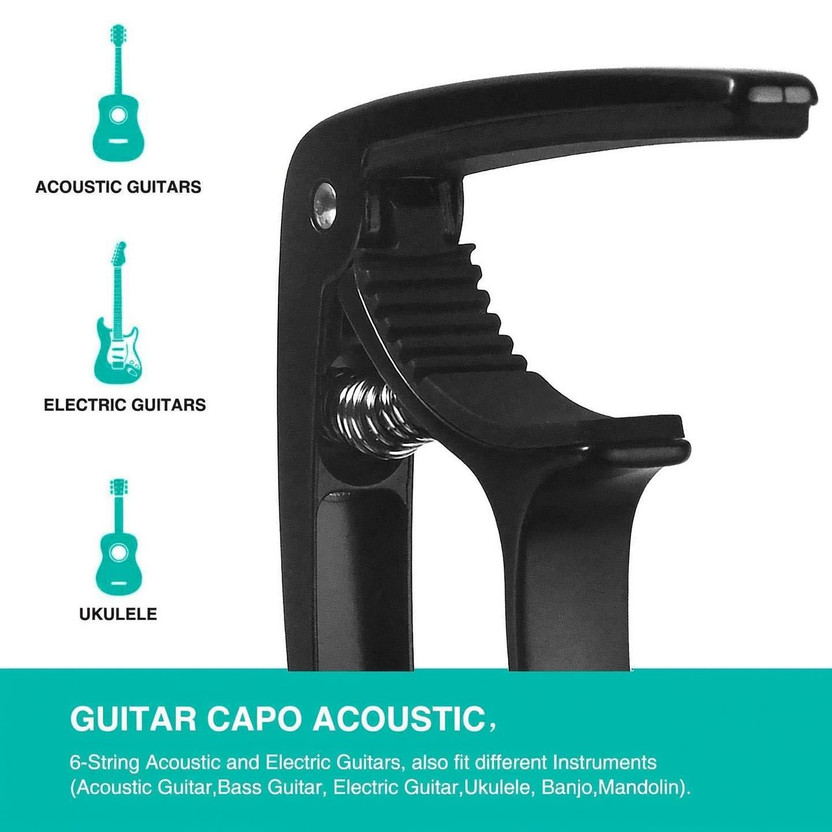 BLUEBERRY Capo-10 Acoustic Spring Guitar Capo(Black)