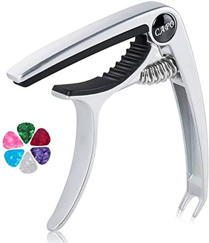 Pleasure Pleasure PS 04 Screw-on Guitar Capo(SILVER) - Flipkart Deal