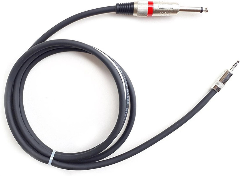 SeCro SeCro 6.35mm (1/4 inch) Male Mono Plug to 3.5mm Male Stereo Audio Jack Cable (1.5 Meters) Microphone Cable(Black) - Flipkart Deal