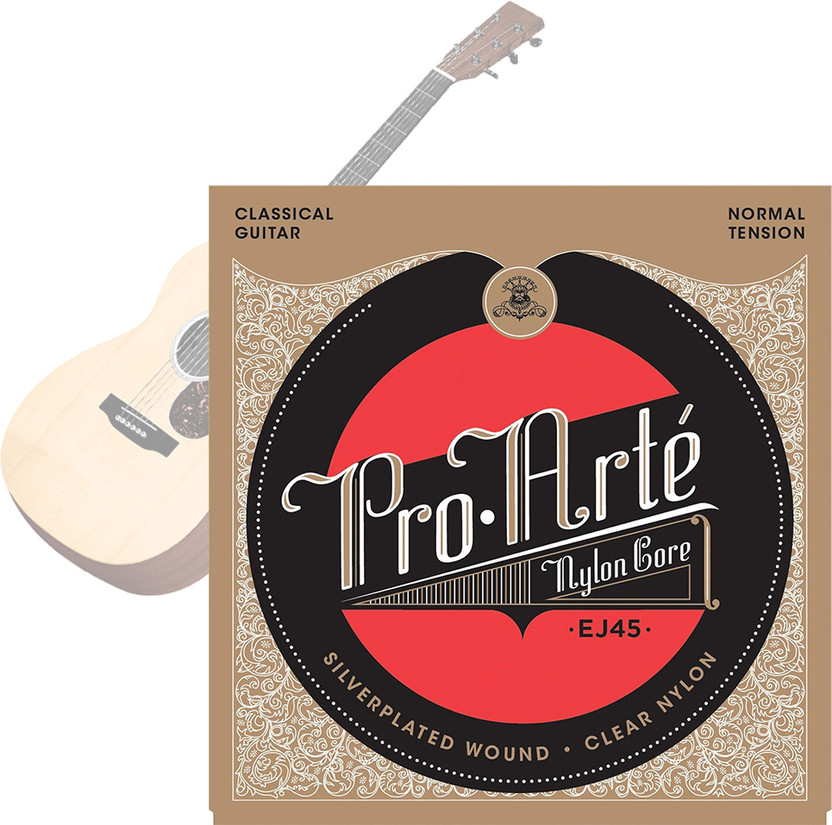 CAMBU Classic EJ45 Pro-Arte Nylon Classical Guitar Strings - Normal Tension, 6-String Set Guitar String(6 Strings)