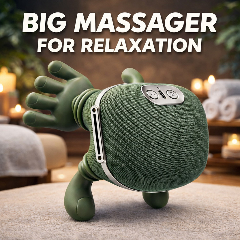 Hespa Advanced Massager, Wireless Portable Shiatsu Neck, Back and Leg Massager