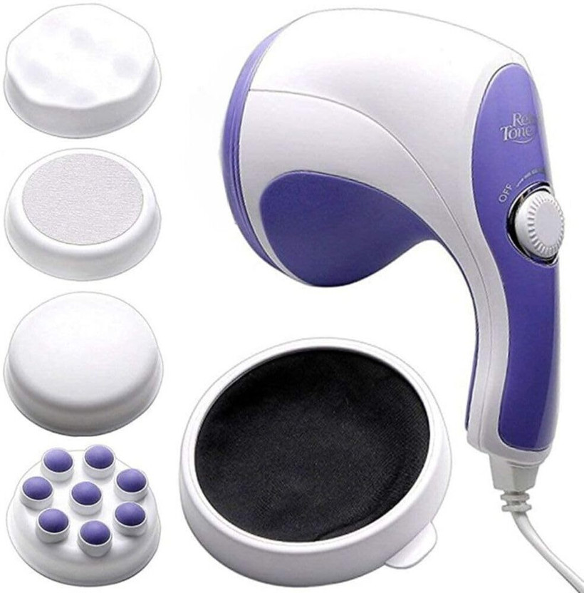 ELECRANGE Relax and Spin Tone Full Body Massager with 3 Heads for Pain Relief and Relax