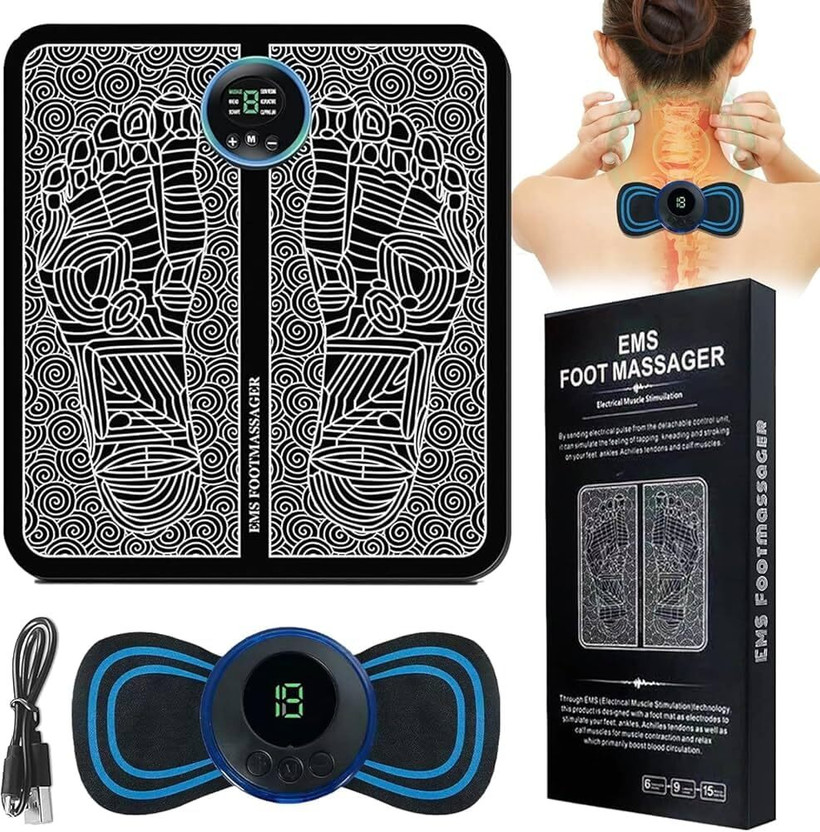 YKID Wireless EMS Pain Relief Machine | Rechargeable Portable Folding Device