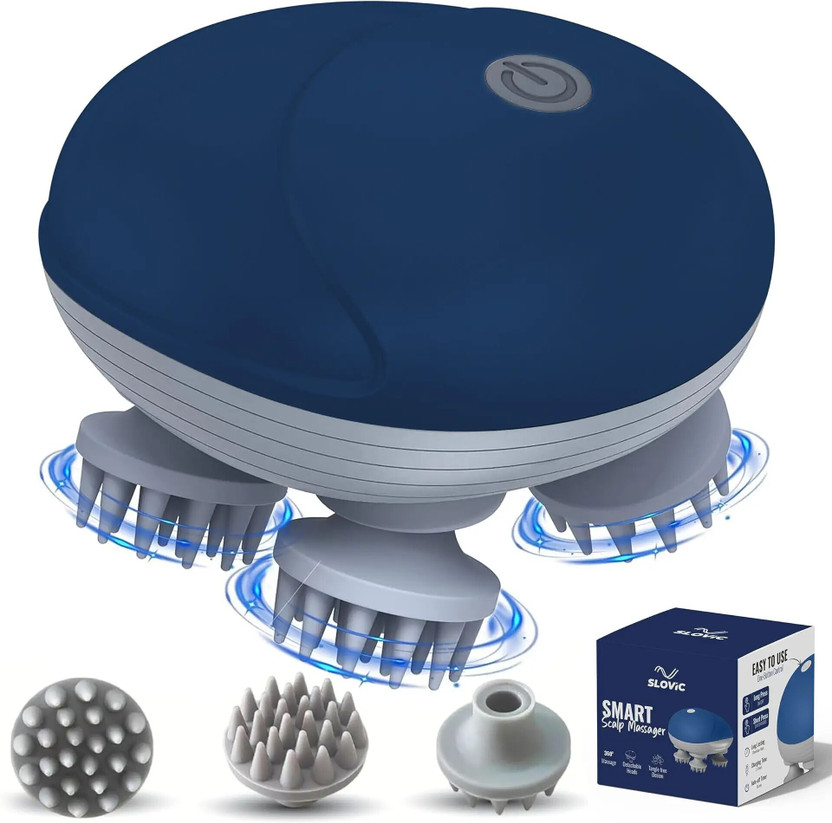NUVIO Electric Head & Scalp Massager | Cordless Rechargeable Stress Relief Tool