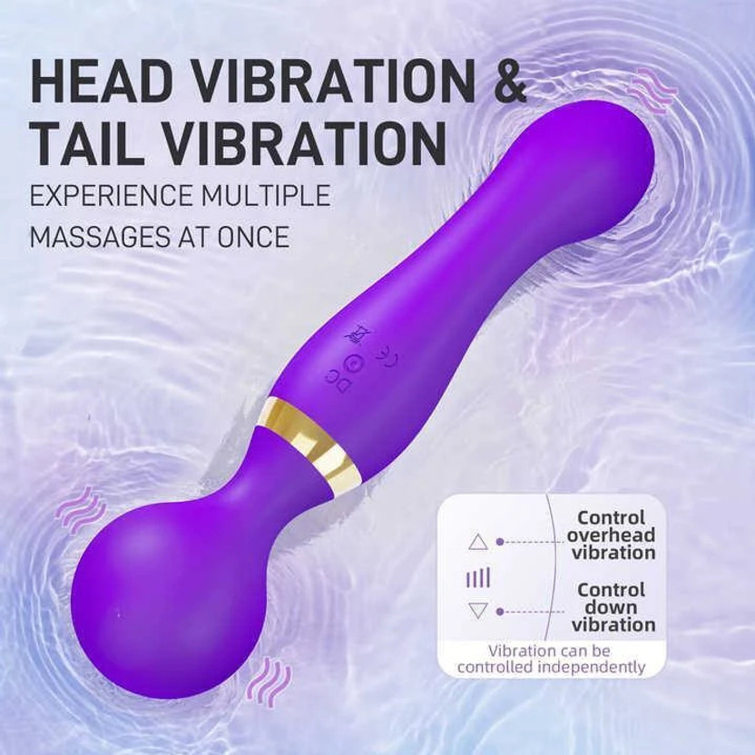 KARMANS Strong Vibrating Dual Head Vibrator Massager,High-Frequency