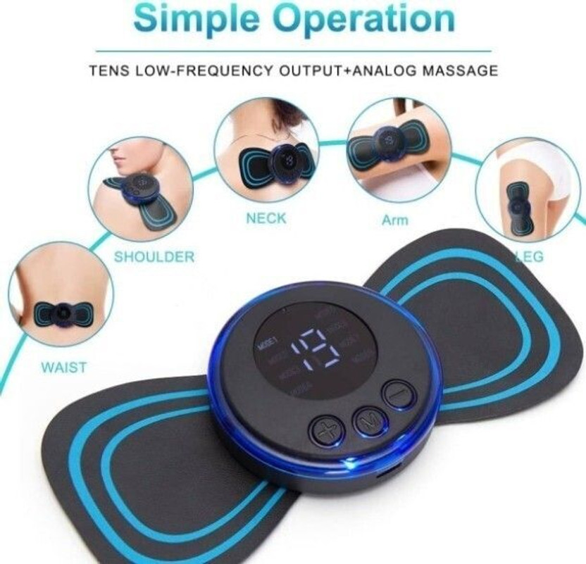 NHOUSE Mini Butterfly EMS Body Massager,Mini Massager.