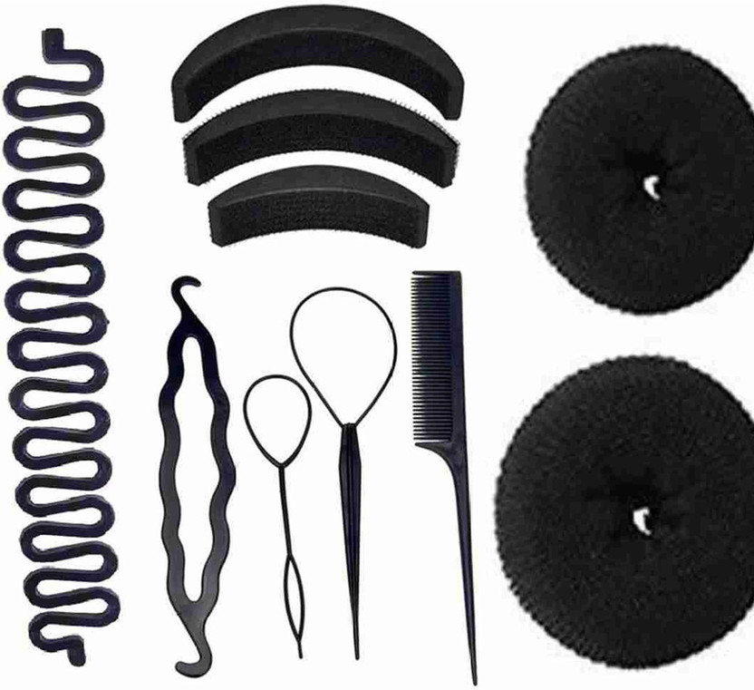 Myra Collection Hair Styling Accessories Kit for Women Hair Accessory Set(Black)