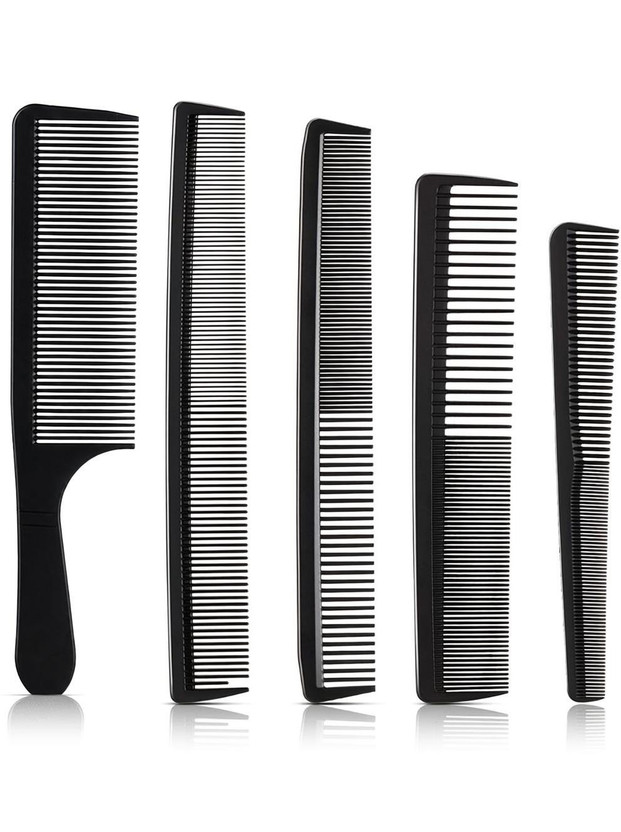 CombZone 5 Anti Static Heat Resistant Hair Cutting Styling Classic Combs