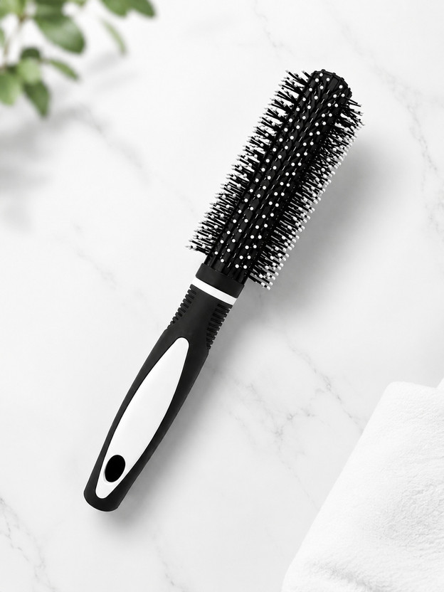ANSHAURA Round Rolling Hair Styling Brush Comb for Men and Women Salon Use Tool