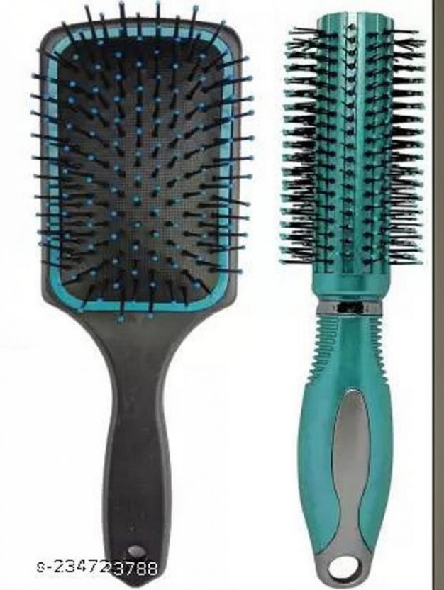 FITBYTE Hair brush Men , Women and Black plastic Paddle comb