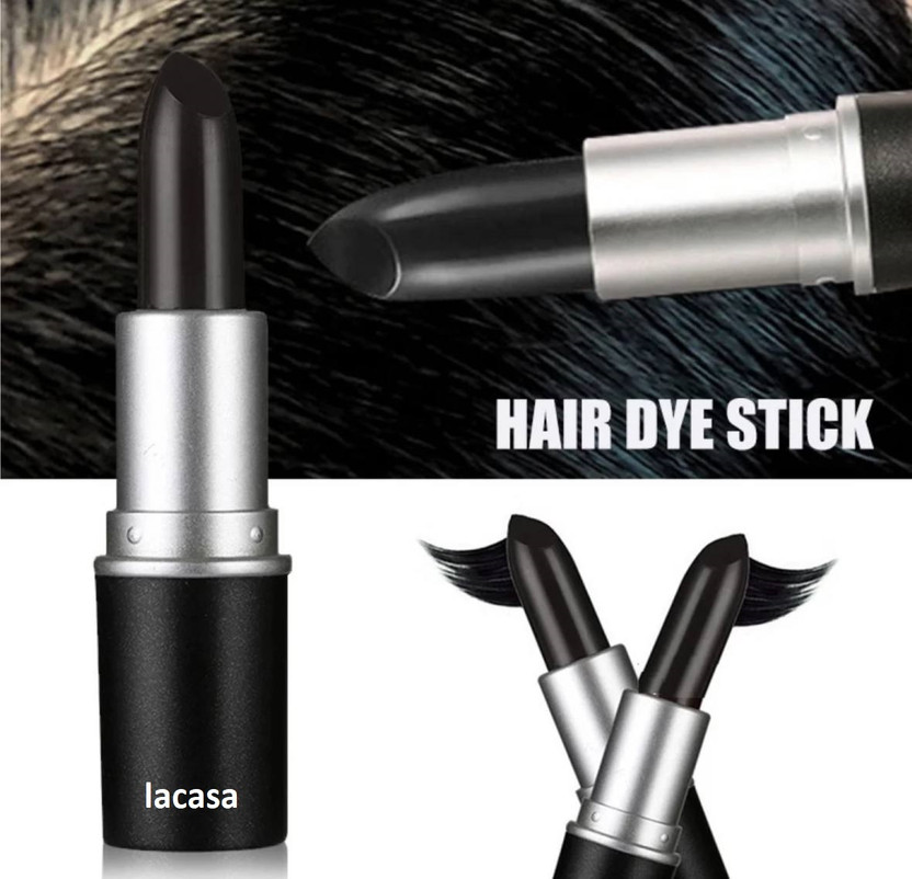 LACASA BEAUTY CARE lacasa nstant One-Time Hair dye pencil Temporary,Hair Color Touch Up Stick , Black