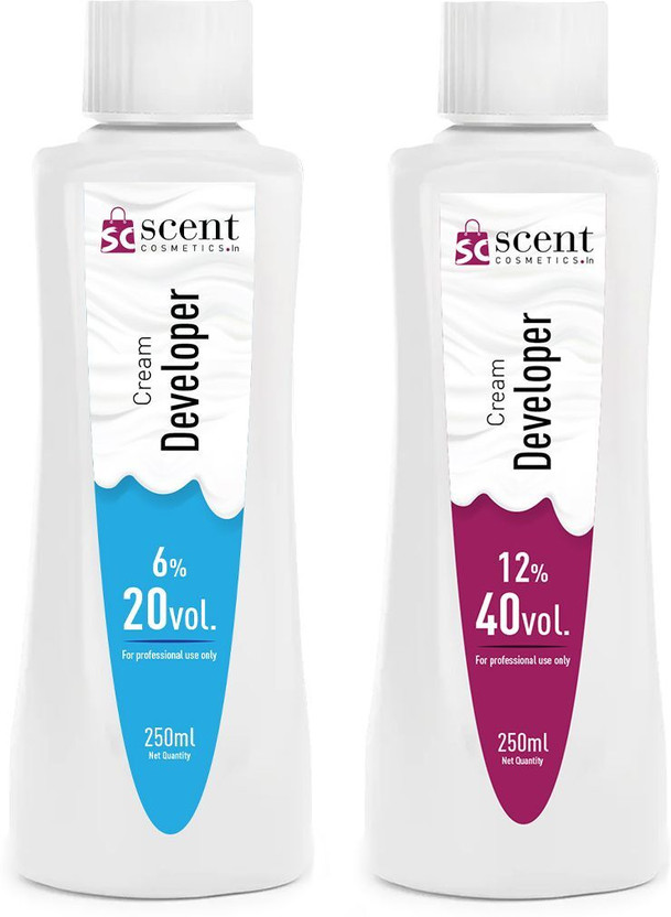 ScentCosmetics Hair Developer 6% 20Vol. / 12% 40Vol , Professional Cream Peroxide for Hair Color & Bleaching