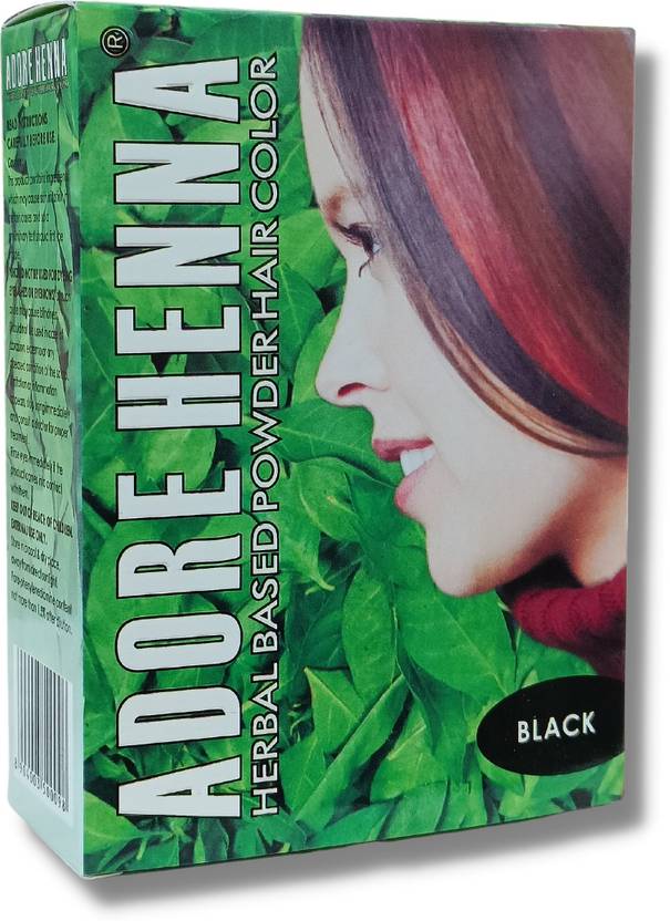 Adore Henna Black 60g Herbal based hair colour, Ammonia free, parabens