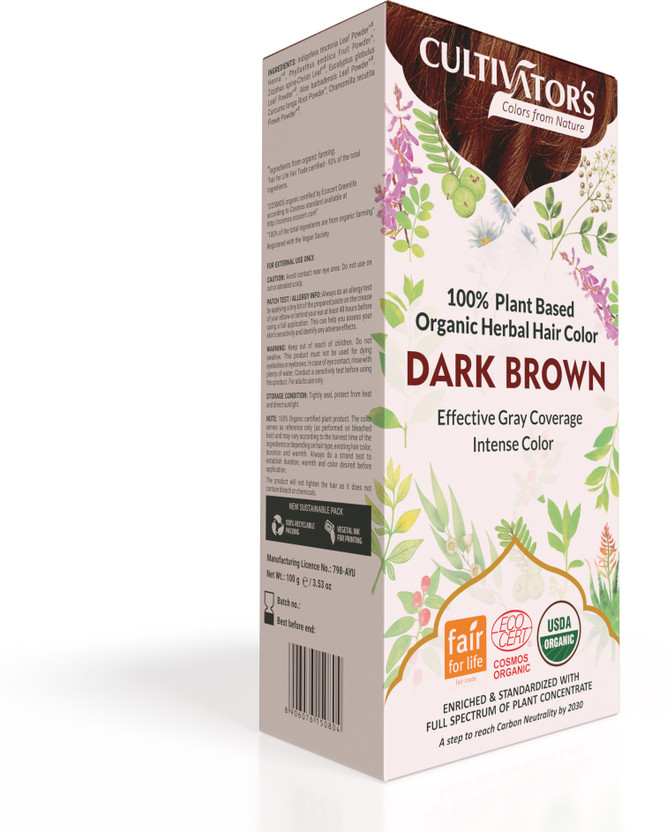 Flipkart Cultivator's Organic Herbal Hair Color , Dark Brown - Flipkart Deal