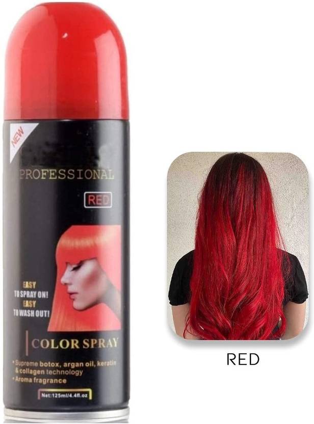 REIMICHI Professional Hair Color Spray Red Shimmery Shiny , RED Price in India, Buy REIMICHI