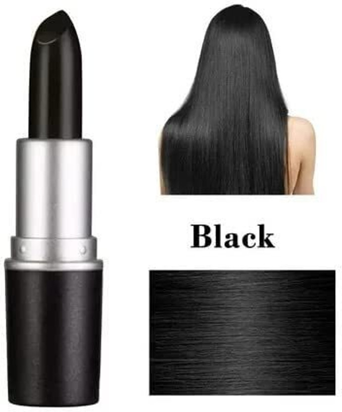 LACASA BEAUTY CARE Professional Hair Color Touch Up Stick,Hair dye pencil Temporary Hair Lipstick , Dark Black