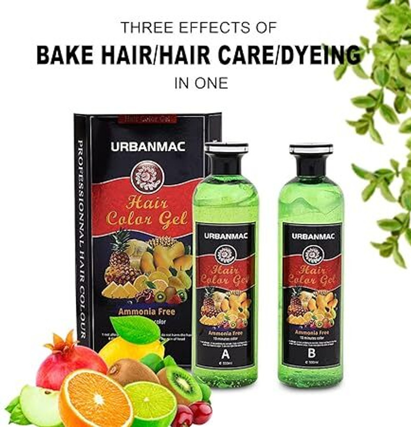 sv global india Gel Hair Color Natural Hair Color Dye for Black Hair Dye(500ml x 2) , black