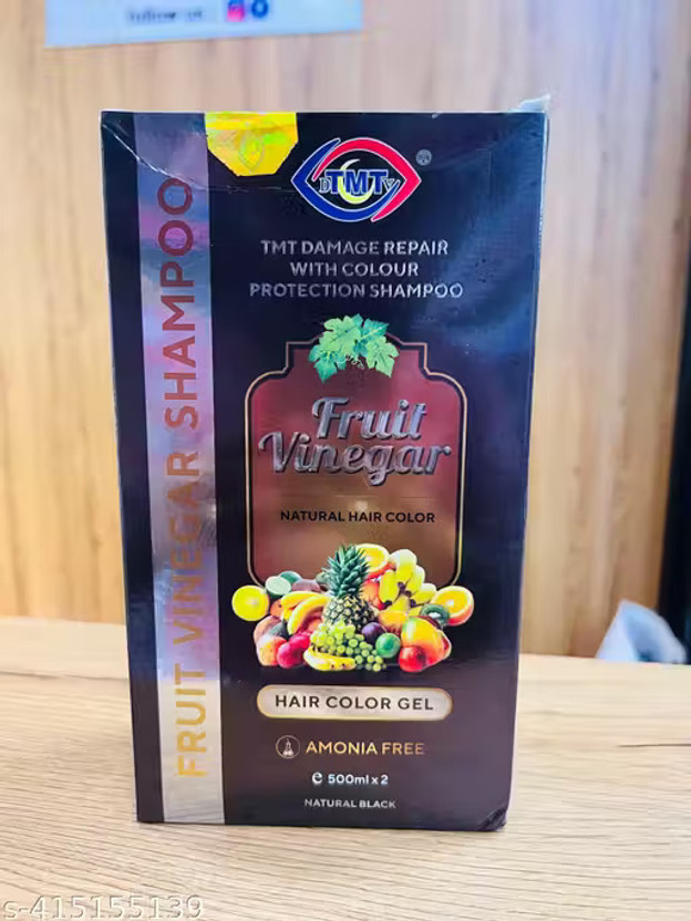 Rawal TMT Fruit Vinegar Hair Gel Color Man And Women , black