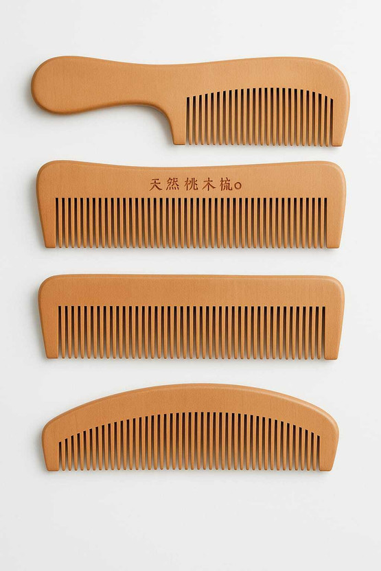 NIGRIFIX Natural Neem Wooden Hair Combs,Wide Tooth Comb,Eco-Friendly,100%pure