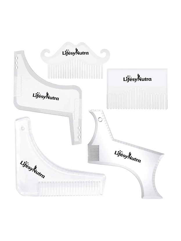 Lifesy Nutra Beard Shaper Tool shaping scale template tool set With Ultra-Slim Pocket Comb
