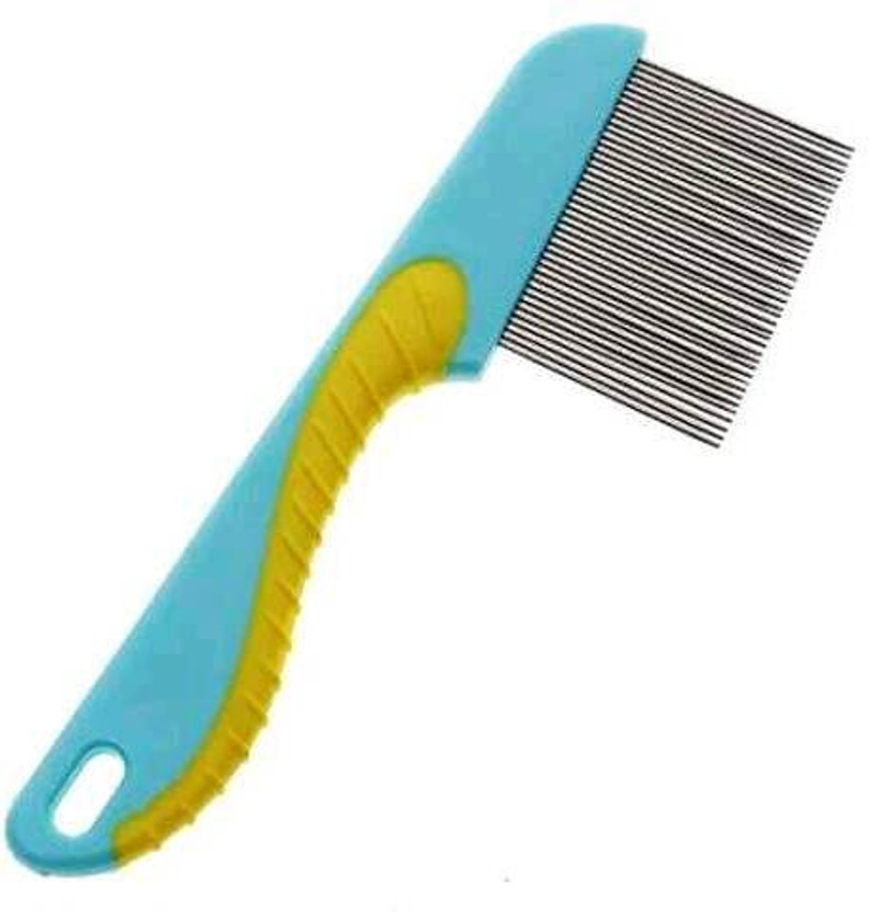 PRASADHKAM HANDLE LICE COMBO Dog Grooming Removes Tangles Hair, Stainless Plastic