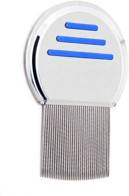 zenix Fine-Tooth Metal Nit and Lice Comb with Rust-Free Handle