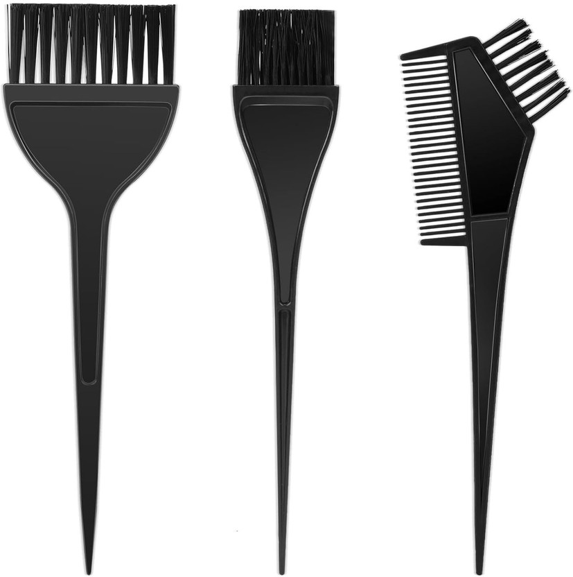 AKADO 3Pcs Professional Salon Hair Color Applicator Kit - Hair Tint Dyeing Brush Set