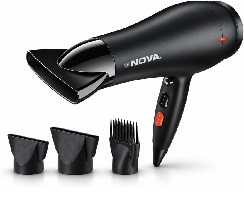 NOVA NOVA NHP 8215 Hair Dryer(1800 W, Black) - Flipkart Deal