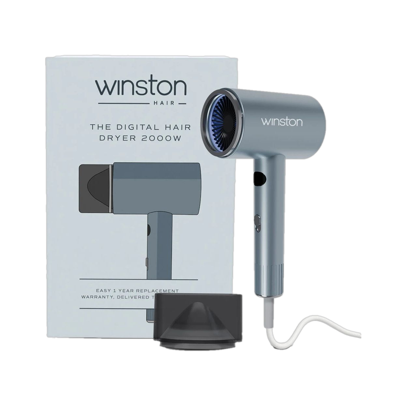 Winston Digital Hair Dryer for Men and Women - Hair Dryer(2000 W, Ice Blue)