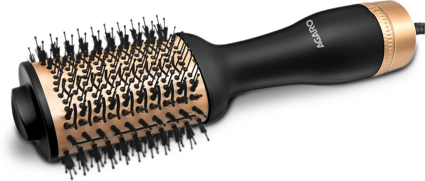 AGARO HV2179 Hot Air Brush, Hair Blow Dryer, Volumizer & Styler, 360� Airflow Vent Hair Dryer(1200 W, Rose gold & Black)