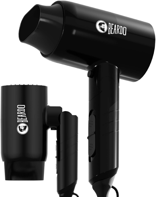 BEARDO Styling Gun Ultra Advanced Hair Dryer With Cool Shot | 1600 Watts Foldable Hair Dryer(1600 W, Super Black)