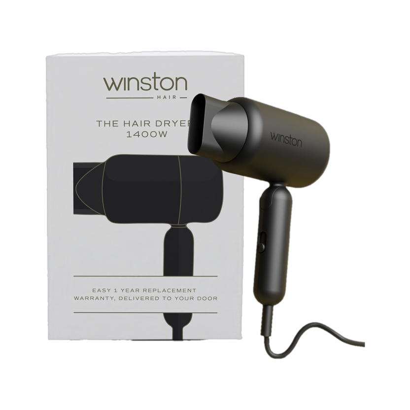 Winston Foldable for Women and Men Hair Dryer(1400 W, Grey)