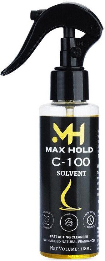MaxHold MaxHold C-100 Remover Spray Adhesive Remover For Lace Wigs &  Wig (118 ml) Hair Extension - Flipkart Deal