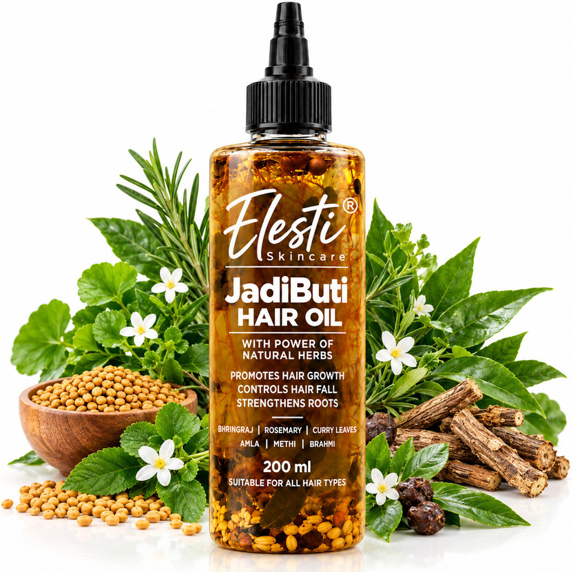 ELESTI ELESTI SKINCARE Ayurvedic Herbal Hair Oil for Strong Roots and Healthy Hair Hair Oil(200 ml) - Flipkart Deal