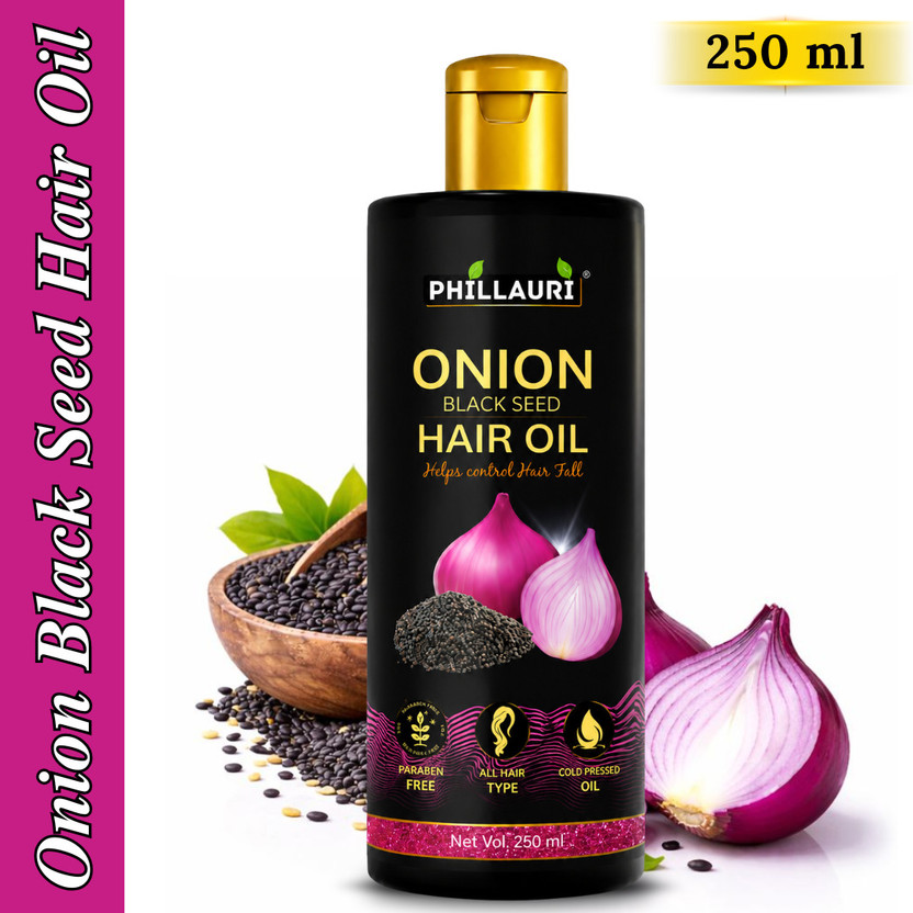 Phillauri Phillauri Onion Hair Oil for Black N silky Hair care Growth and Hair Fall Hair Oil(250 ml) - Flipkart Deal