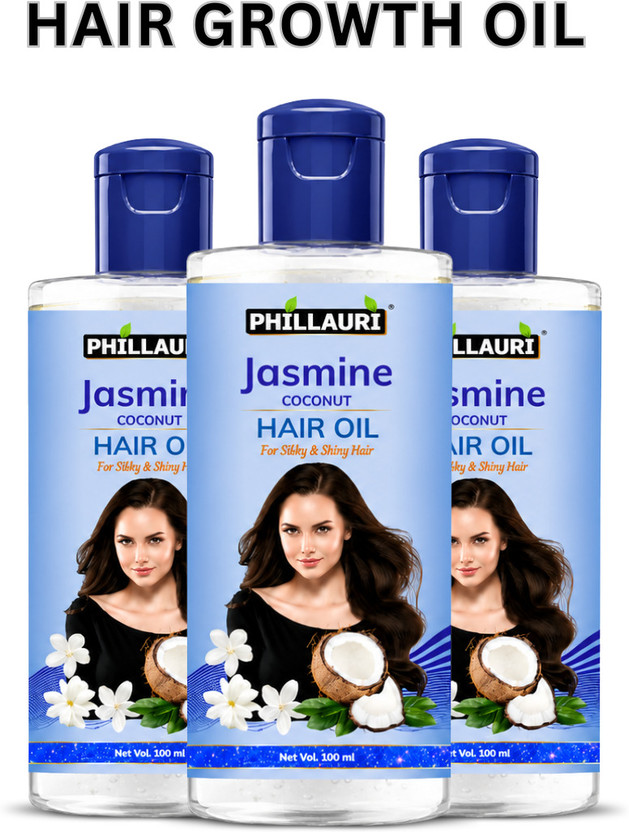 Phillauri Jasmine Coconut Hair Growth Oil | For Silky & Strong Hair | For All Hair Types Hair Oil(300 ml)