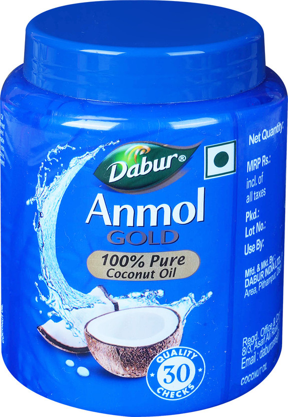Dabur Anmol Gold 100% Pure Coconut Oil | Nariyal tel | Natural | Multipurpose Hair Oil(475 ml)