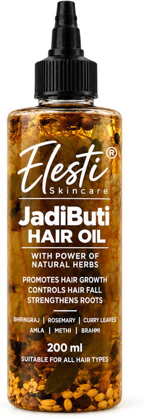 ELESTI ELESTI SKINCARE Elesti Jadi Buti Hair Oil for Hair Growth and Hair Fall Control Hair Oil(200 ml) - Flipkart Deal